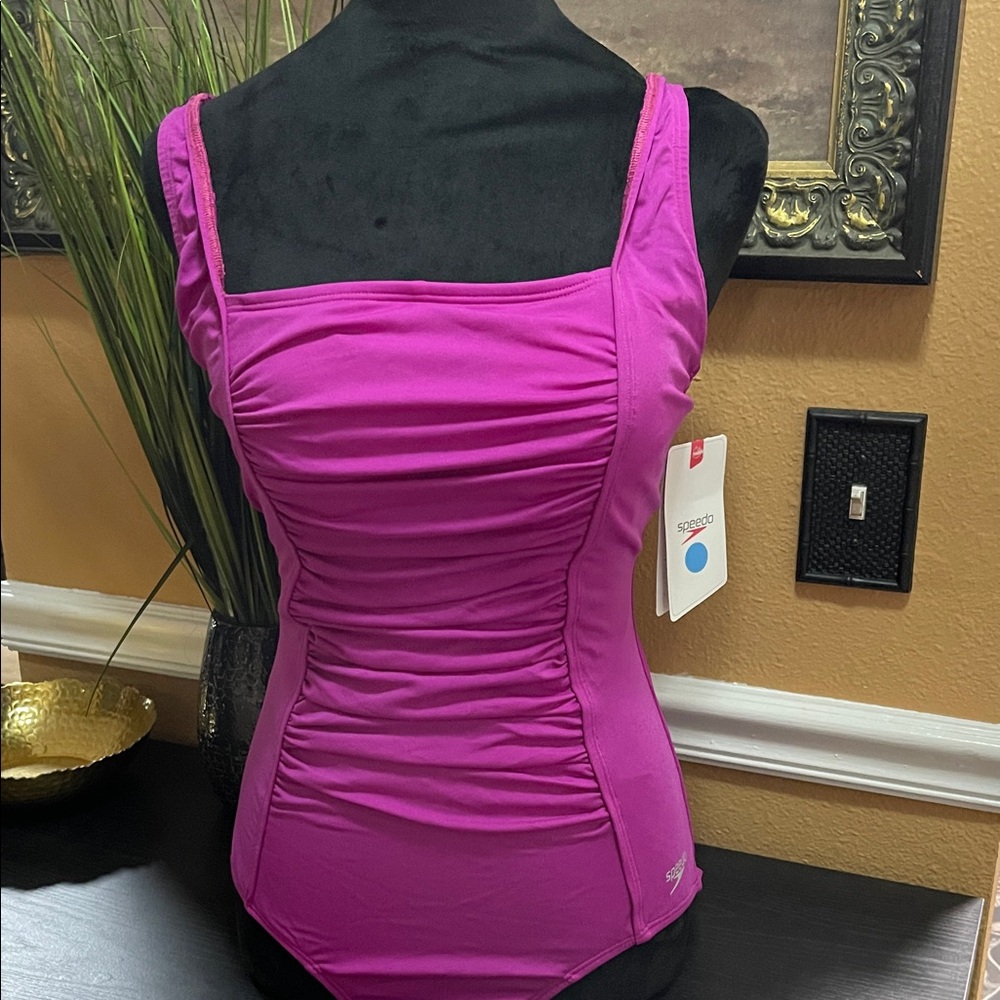 NET Speedo Women's Magenta One Piece Swimsuit